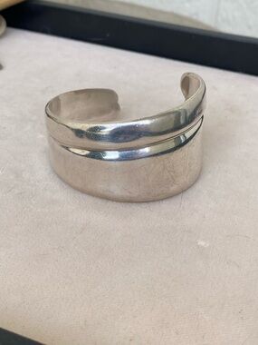 Vintage Taxco Sterling Silver Cuff Bracelet